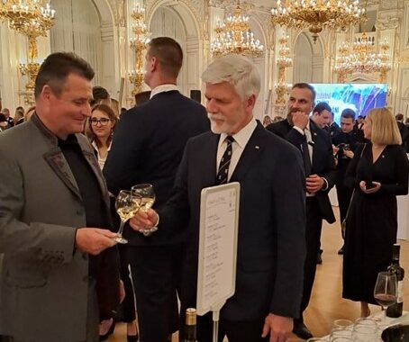 Celebrants at Prague Castle drank our wines